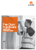 Fire Door Hardware Installation & Maintenance Logbook